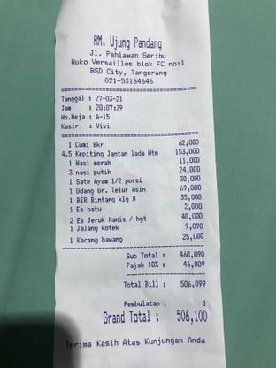 Detail Rumah Makan Ujung Pandang Bsd Nomer 15