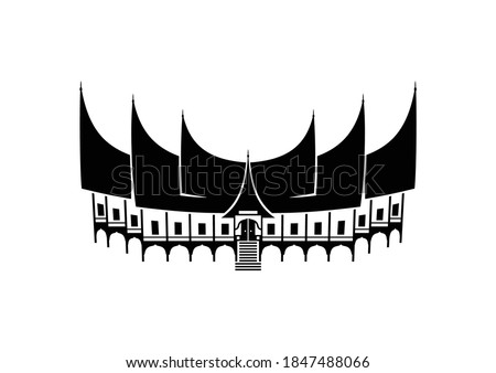 Detail Rumah Minang Vector Nomer 14