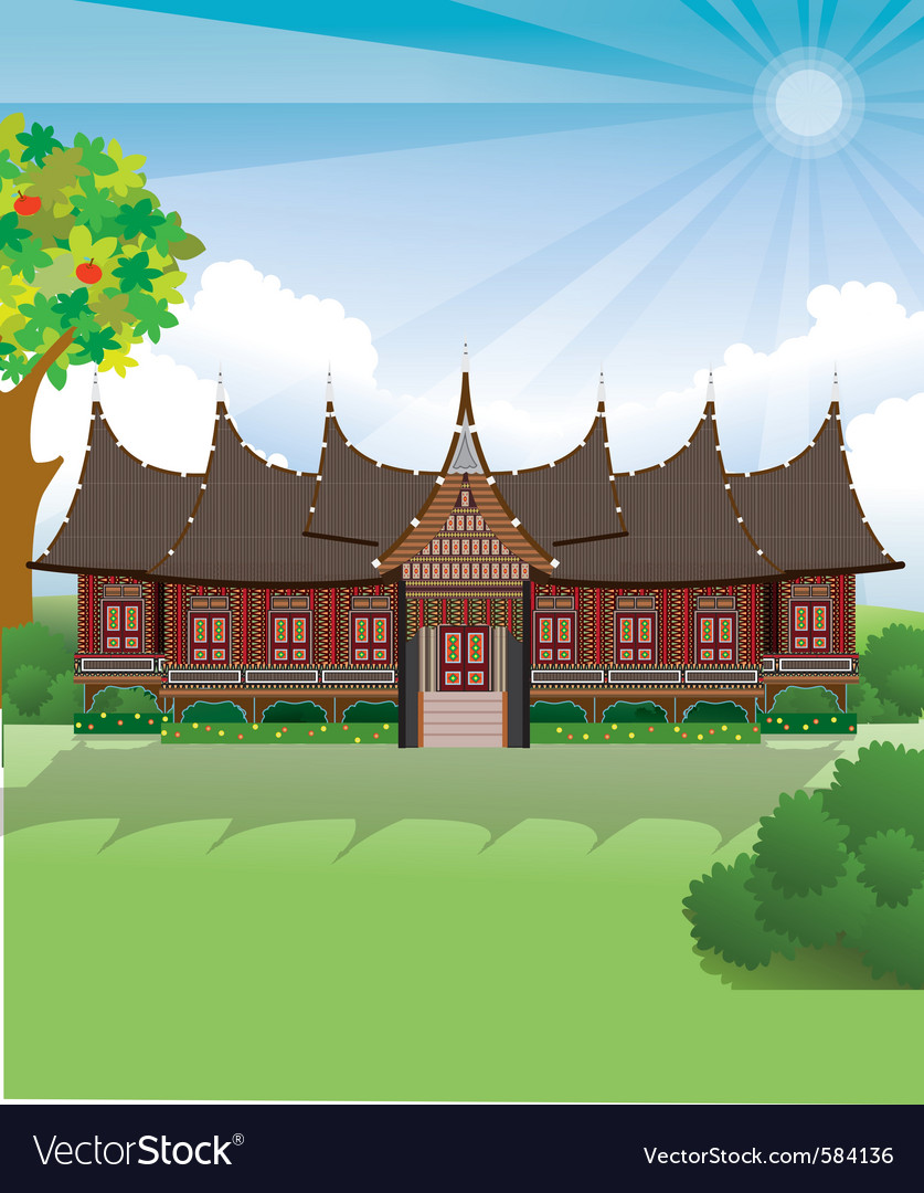 Detail Rumah Minang Vector Nomer 28