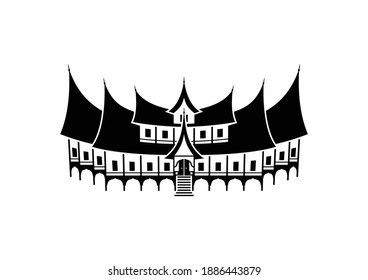 Detail Rumah Minang Vector Nomer 6