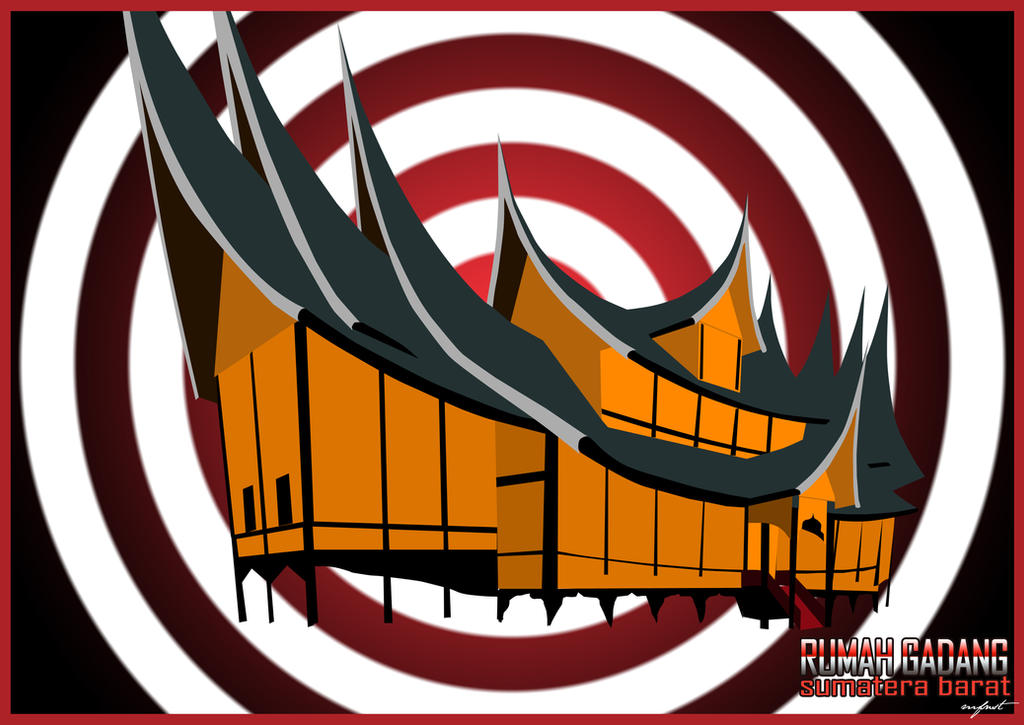 Detail Rumah Minang Vector Nomer 57