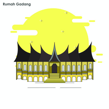 Detail Rumah Minang Vector Nomer 58