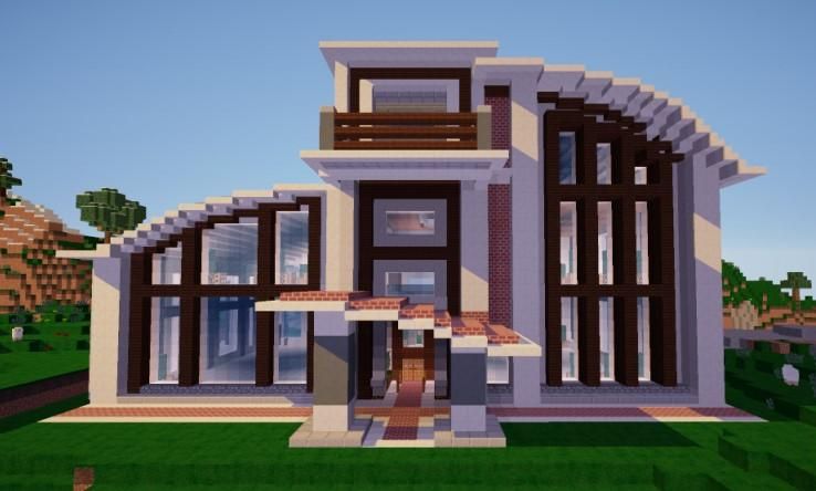 Detail Rumah Minecraft Modern Nomer 3