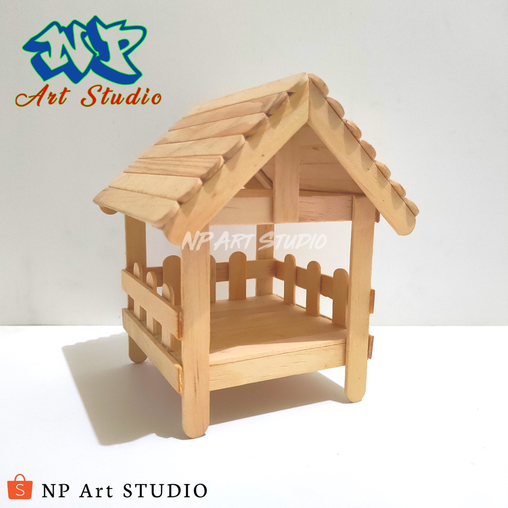 Detail Rumah Miniatur Dari Stik Es Krim Nomer 40