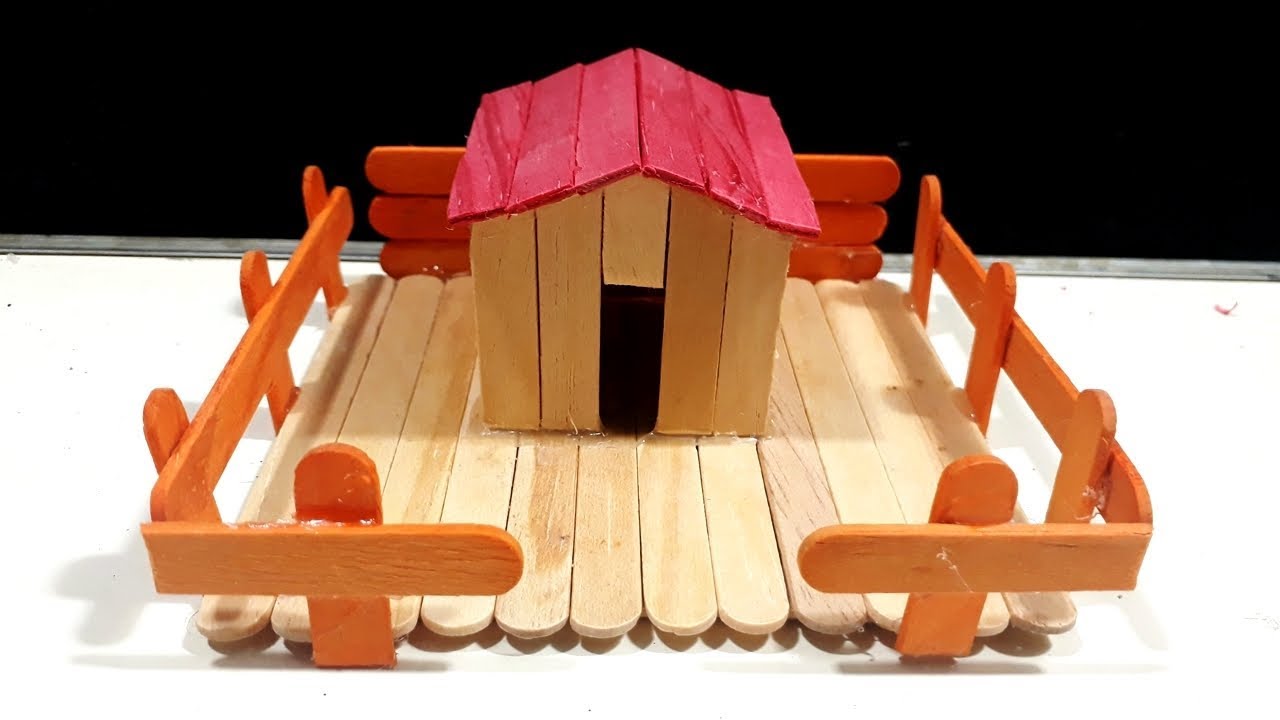 Detail Rumah Miniatur Dari Stik Es Krim Nomer 43