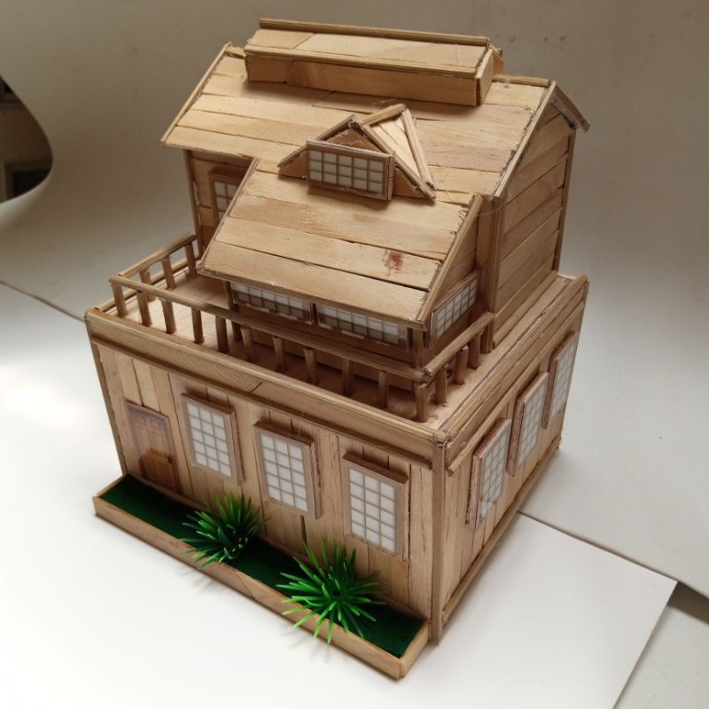 Detail Rumah Miniatur Dari Stik Es Krim Nomer 53