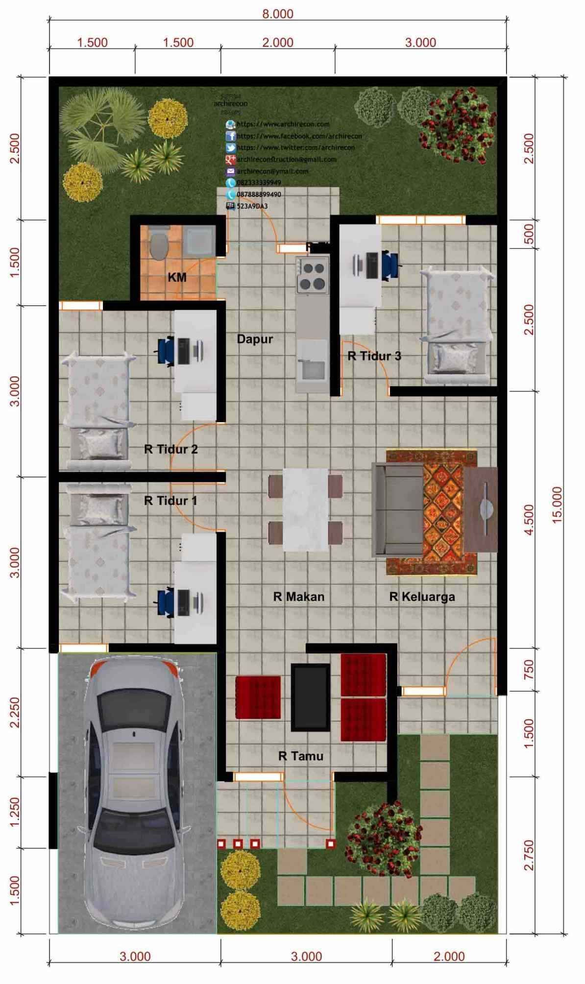 Detail Rumah Minimalis 10 X 8 Nomer 34