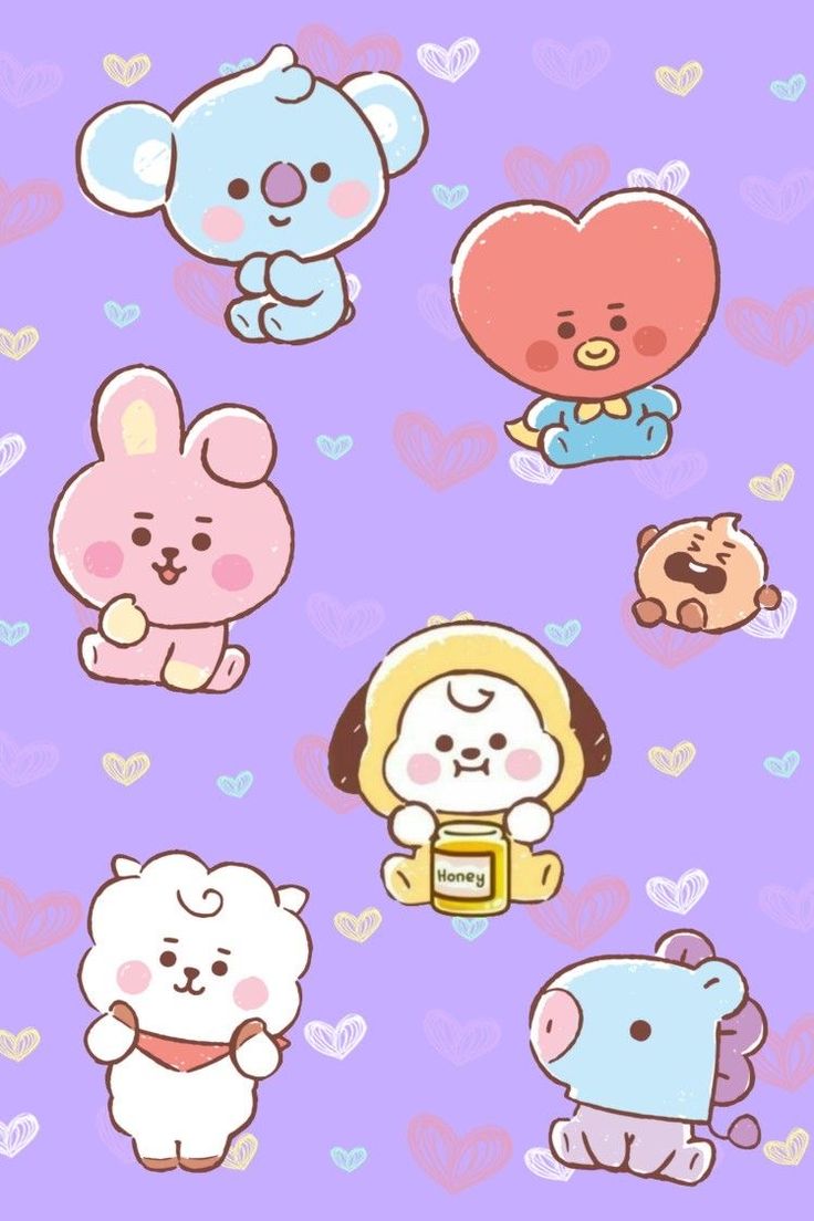 Detail Wallpaper Bt21 Dan Bts Nomer 21