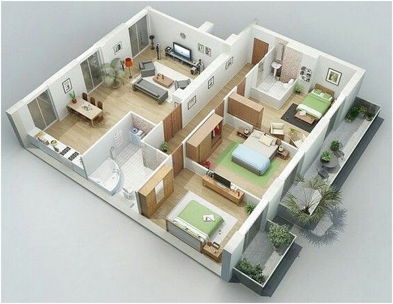 Detail Rumah Minimalis 3 Dimensi Nomer 11