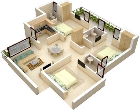 Detail Rumah Minimalis 3 Dimensi Nomer 38