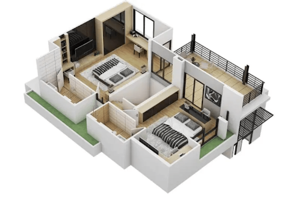 Detail Rumah Minimalis 4 Kamar Tidur Satu Lantai Nomer 10