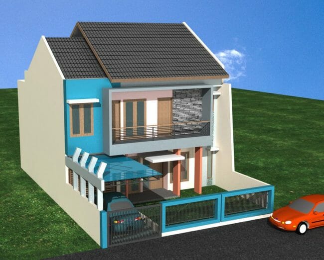 Detail Rumah Minimalis Bertingkat Belakang Nomer 37