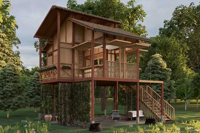 Detail Rumah Minimalis Dari Bambu Nomer 29