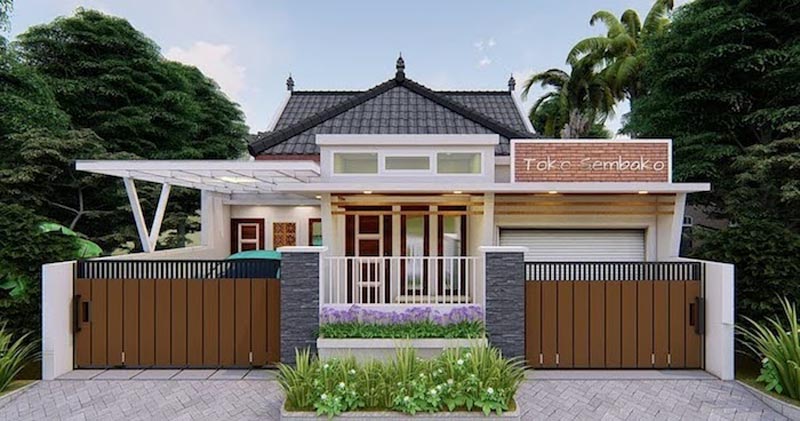 Detail Rumah Minimalis Dengan Toko Nomer 45