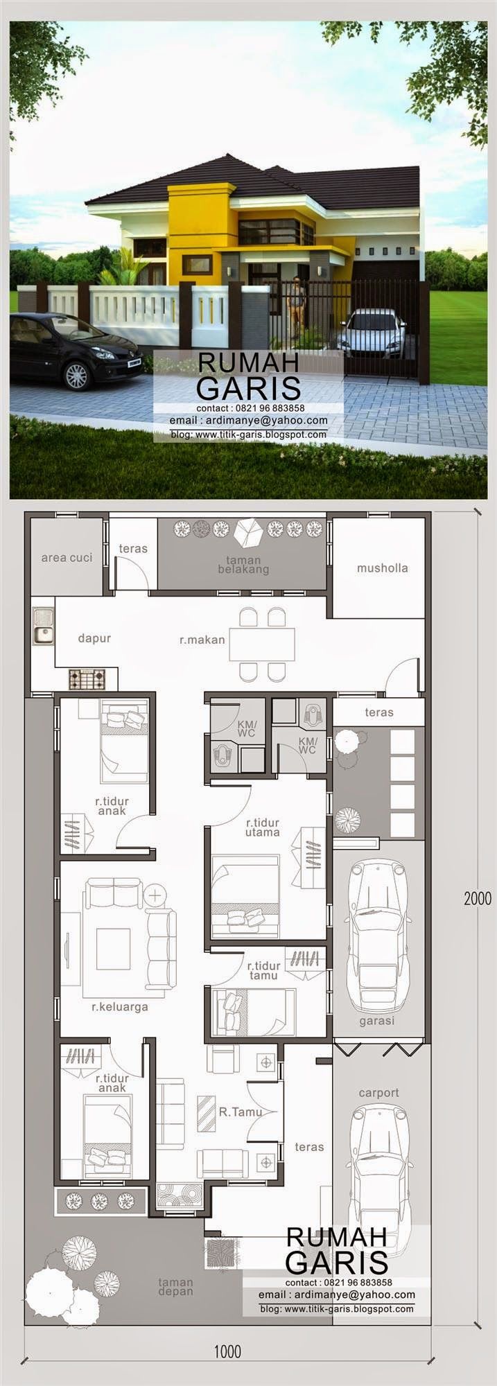 Detail Rumah Minimalis Kamar 4 Nomer 50