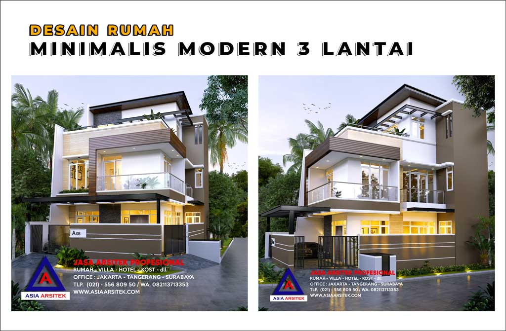 Detail Rumah Minimalis Modern 3 Lantai Nomer 43