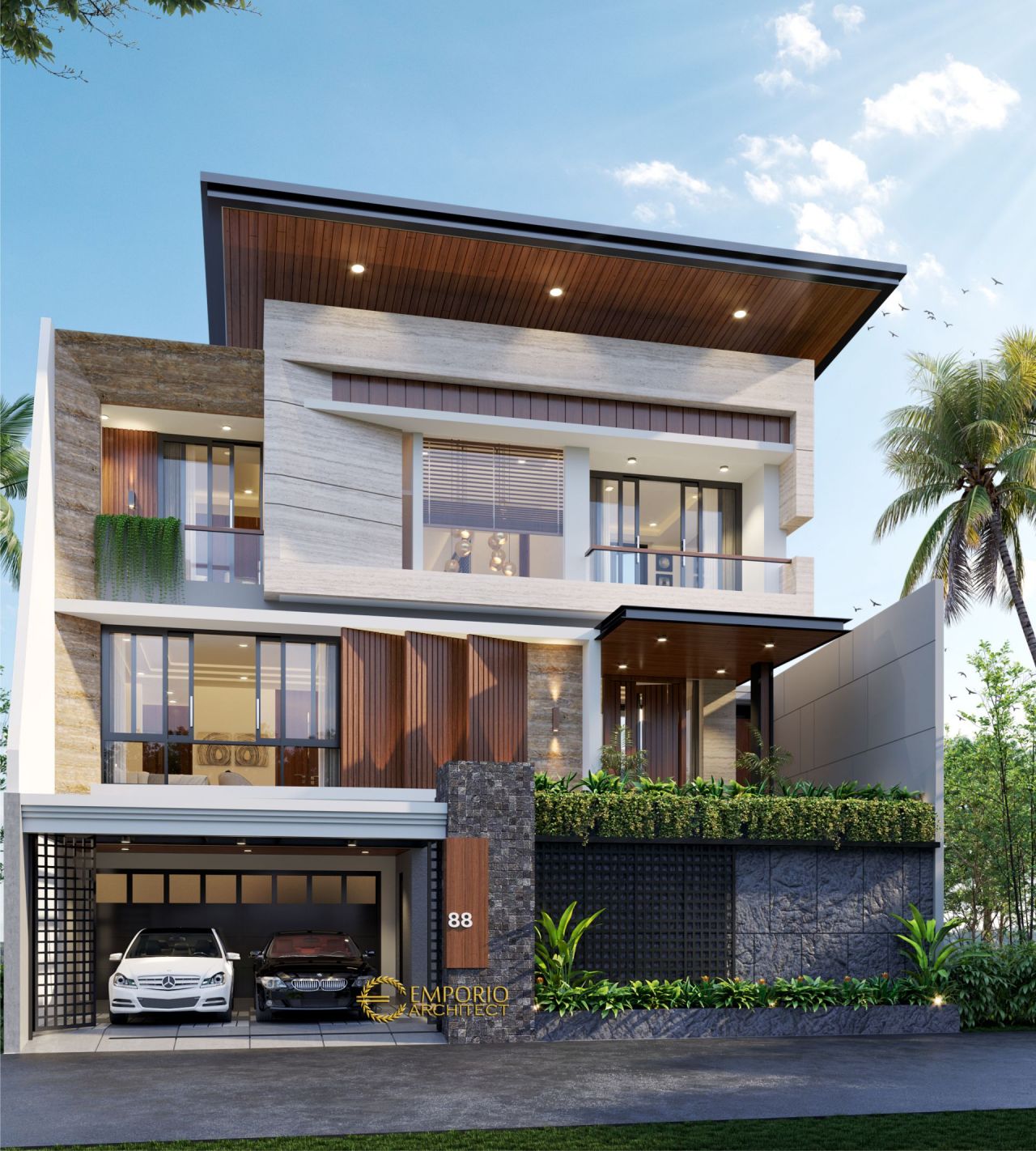 Detail Rumah Minimalis Modern 3 Lantai Nomer 46