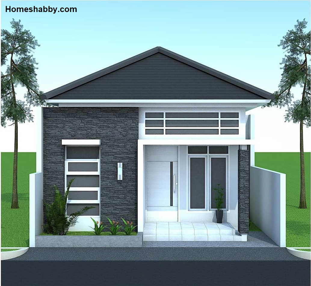 Detail Rumah Minimalis Putih Abu Abu Nomer 36