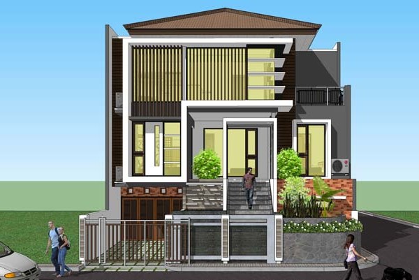 Detail Rumah Minimalis Tingkat 3 Nomer 38