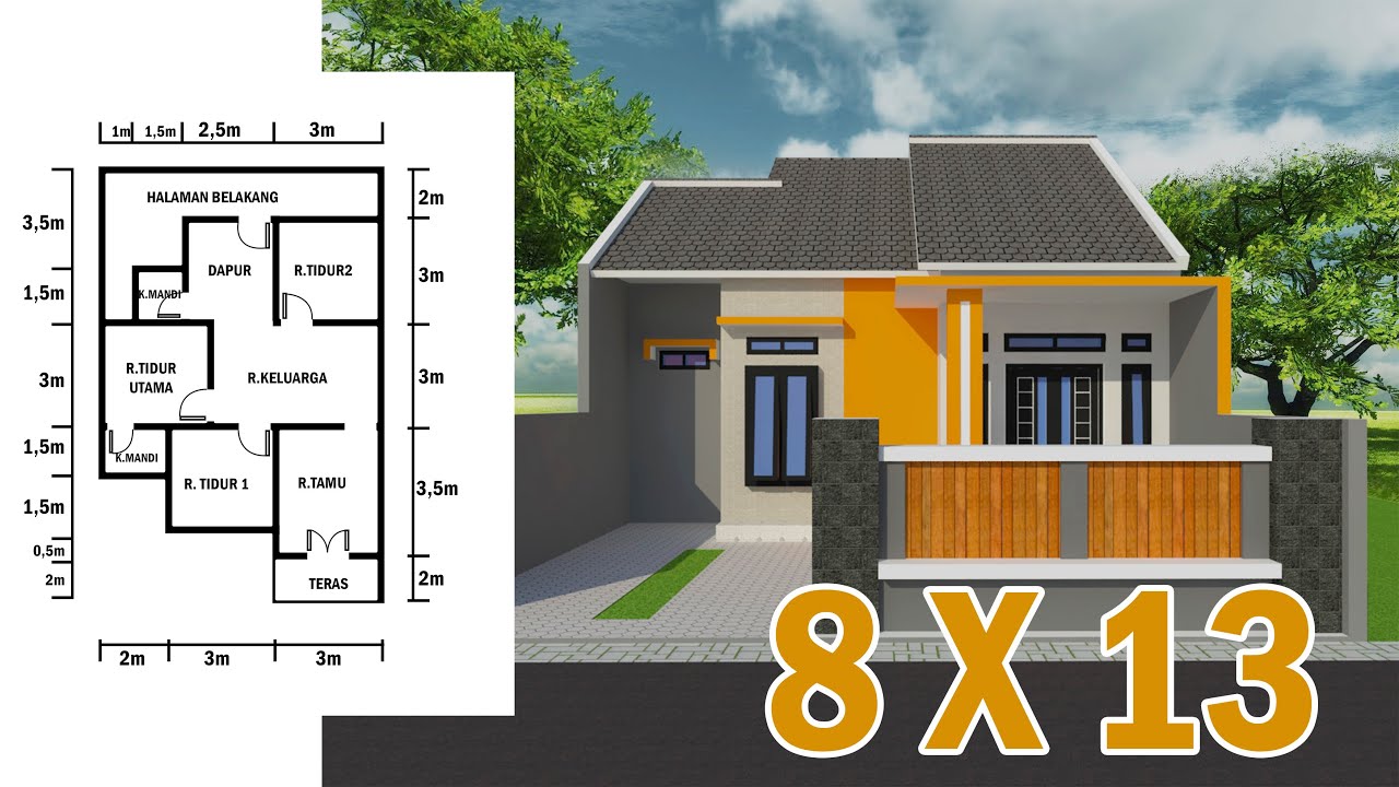 Detail Rumah Minimalis Ukuran Nomer 13