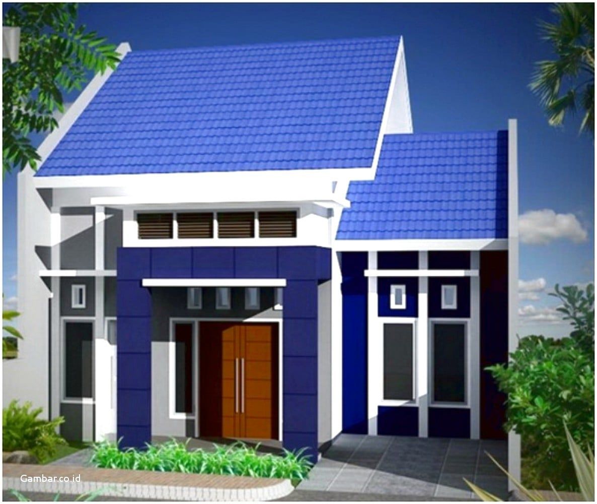 Detail Rumah Minimalis Warna Biru Nomer 7