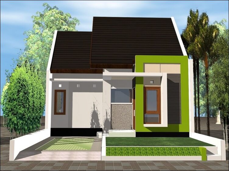 Detail Rumah Minimalis Warna Coklat Nomer 44