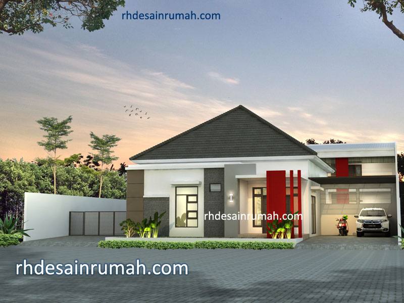 Detail Rumah Minimalis Warna Merah Nomer 5