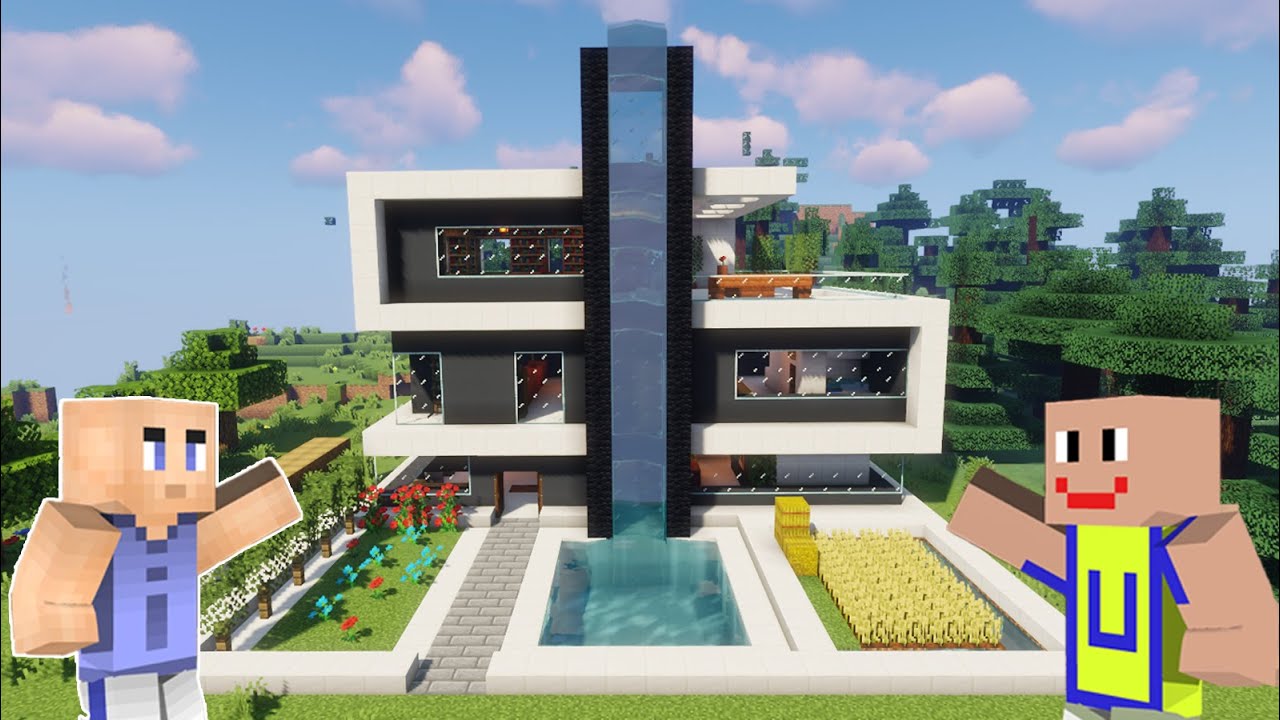 Detail Rumah Modern Minecraft Nomer 37