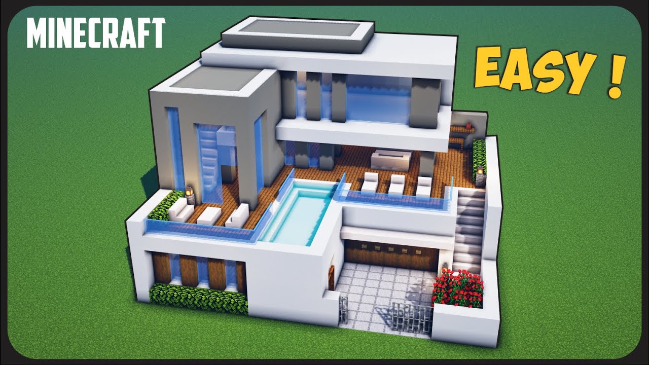 Detail Rumah Modern Minecraft Nomer 52
