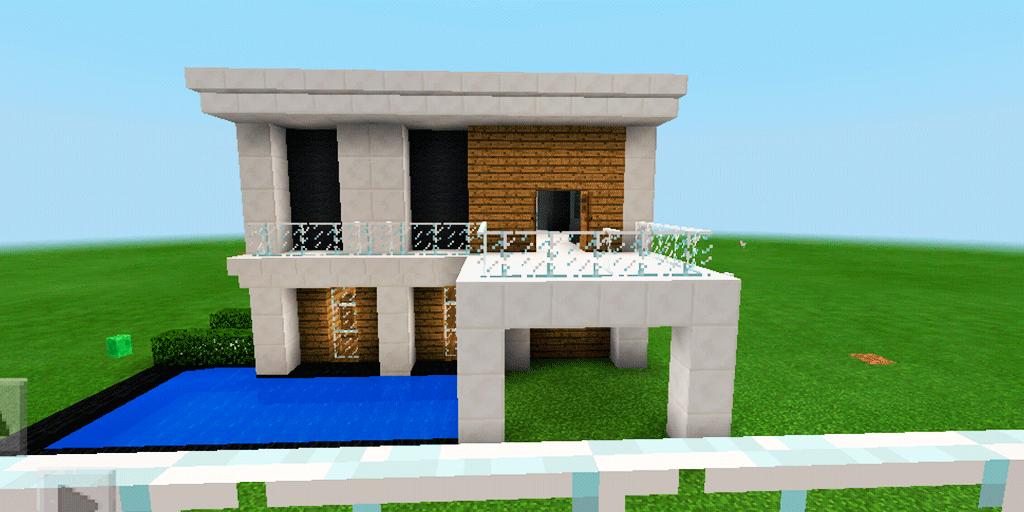 Detail Rumah Modern Minecraft Pe Nomer 25