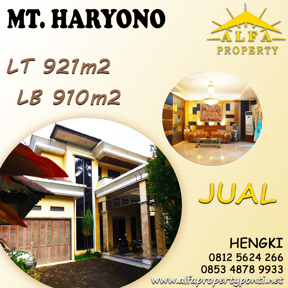 Detail Rumah Mt Haryono Nomer 39