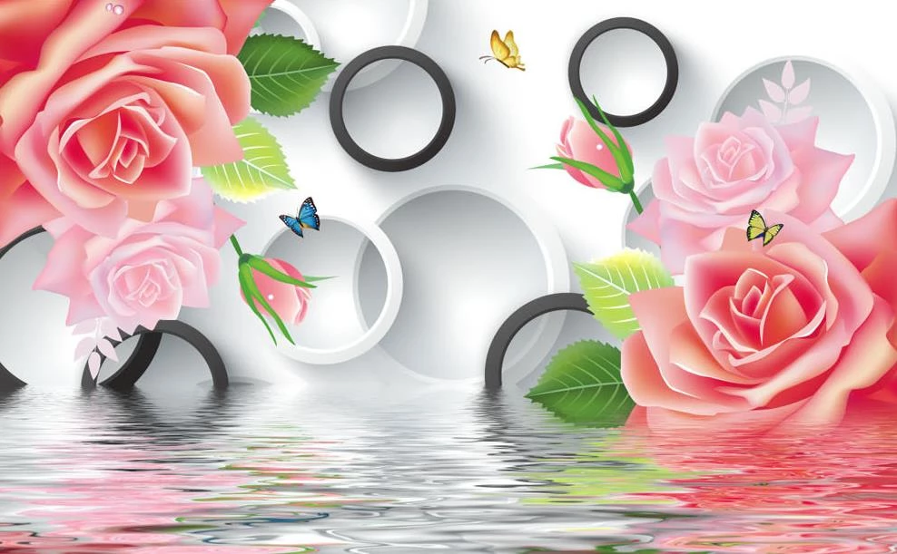 Detail Wallpaper Bunga Mawar 3d Nomer 32