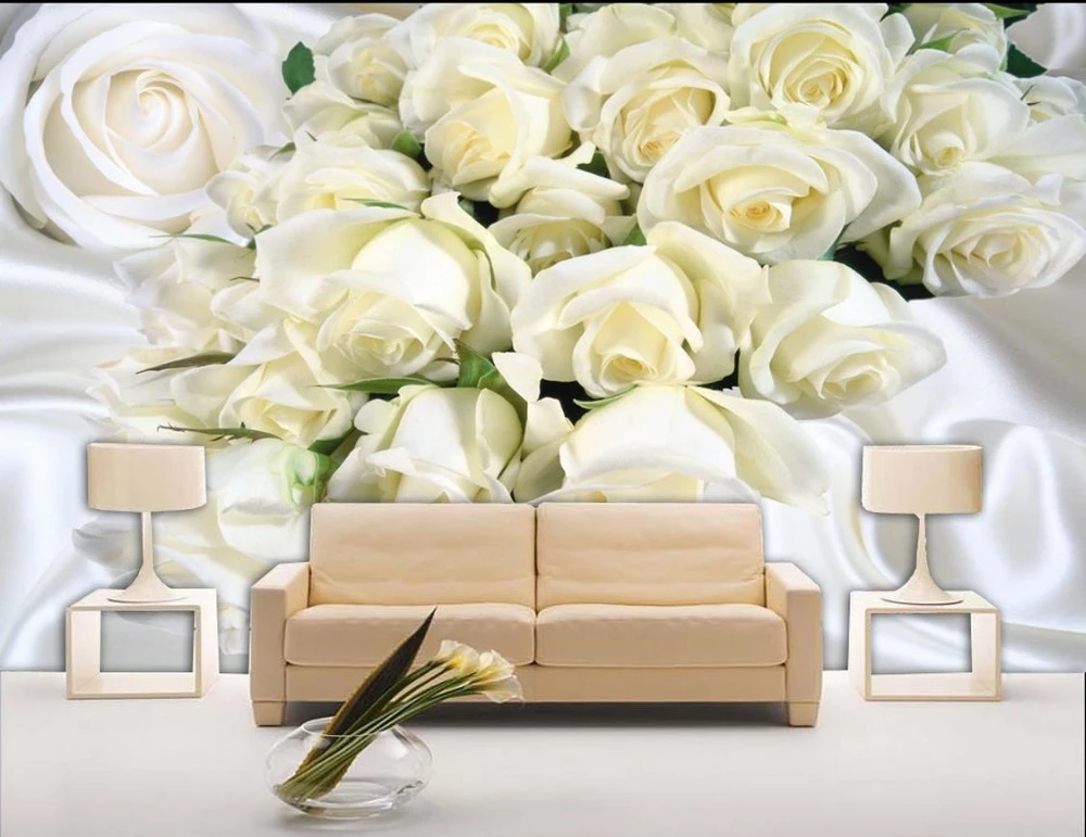 Detail Wallpaper Bunga Mawar Putih 3d Nomer 40