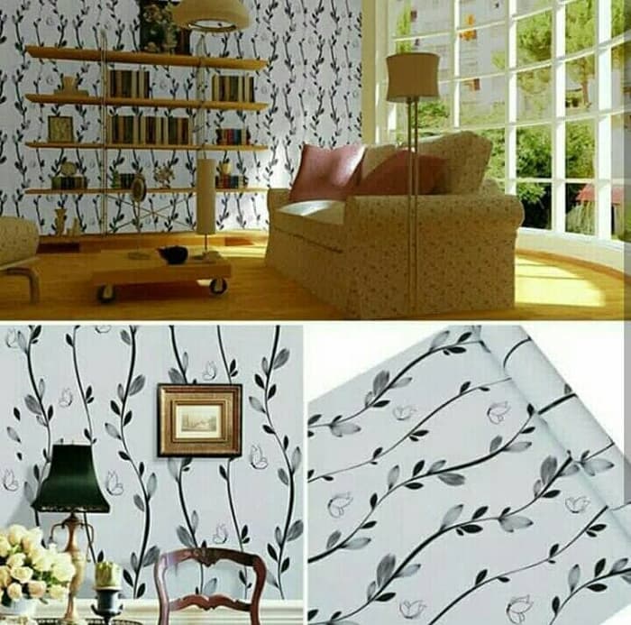 Detail Wallpaper Daun Hitam Putih Nomer 54