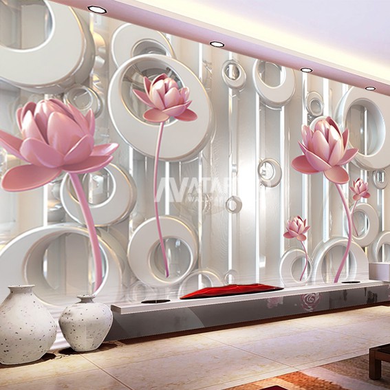 Detail Wallpaper Dinding 3d Bunga Nomer 27
