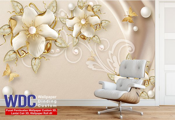 Detail Wallpaper Dinding 3d Bunga Nomer 46