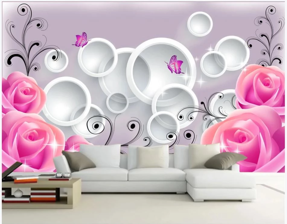 Detail Wallpaper Dinding 3d Bunga Nomer 7