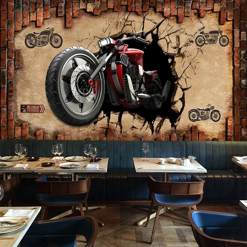 Detail Wallpaper Dinding 3d Cafe Nomer 16