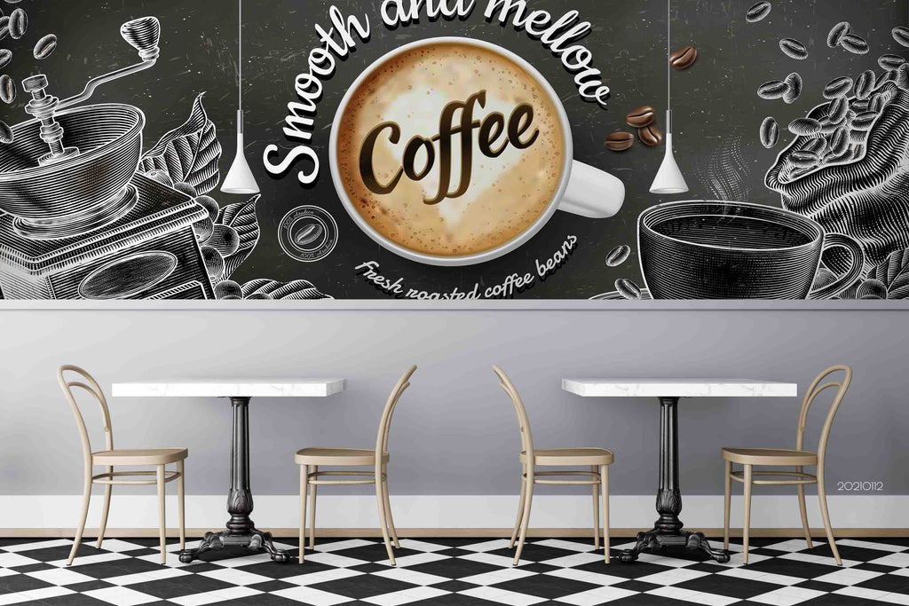 Detail Wallpaper Dinding 3d Cafe Nomer 26