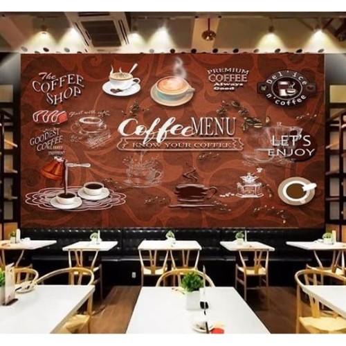 Detail Wallpaper Dinding 3d Cafe Nomer 37