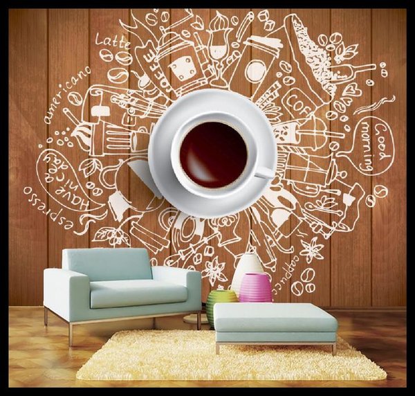 Detail Wallpaper Dinding 3d Cafe Nomer 55