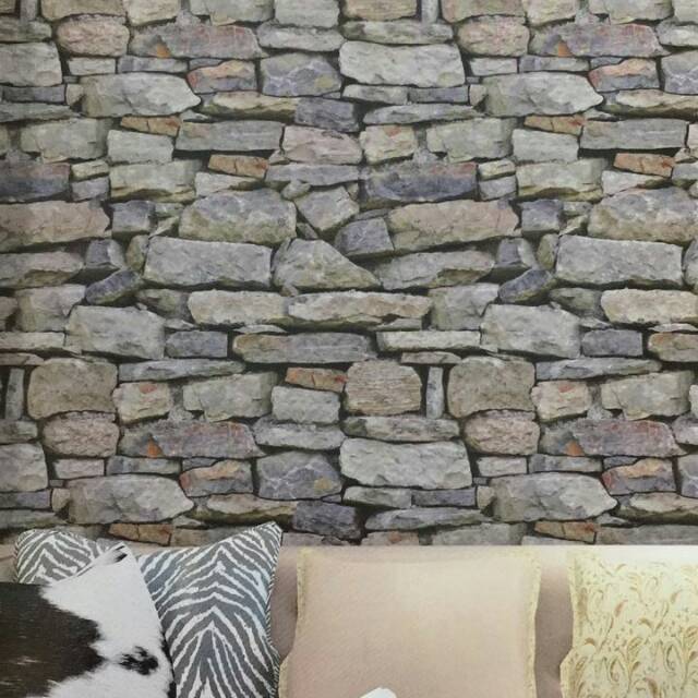 Detail Wallpaper Dinding 3d Motif Batu Alam Nomer 26
