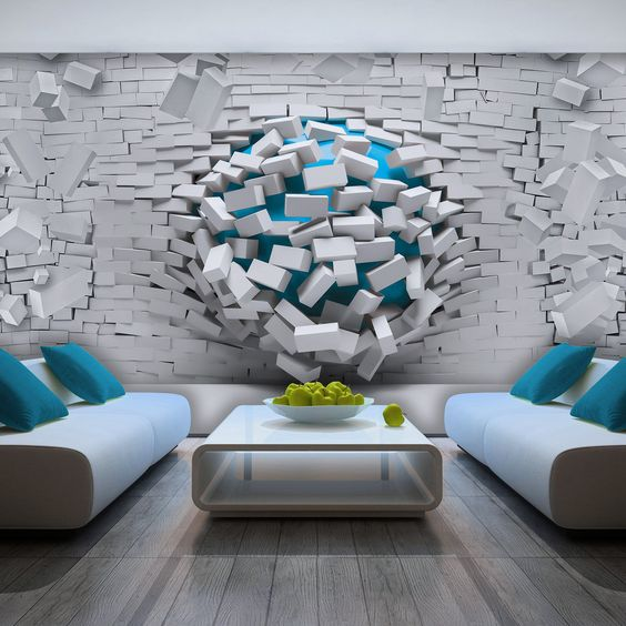 Wallpaper Dinding 3d Ruang Tamu