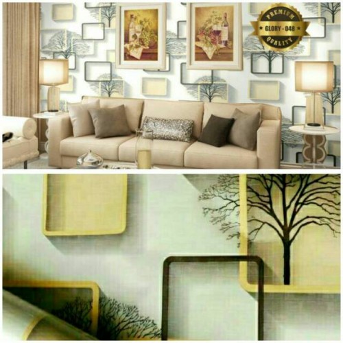 Wallpaper Dinding 3d Ruang Tamu