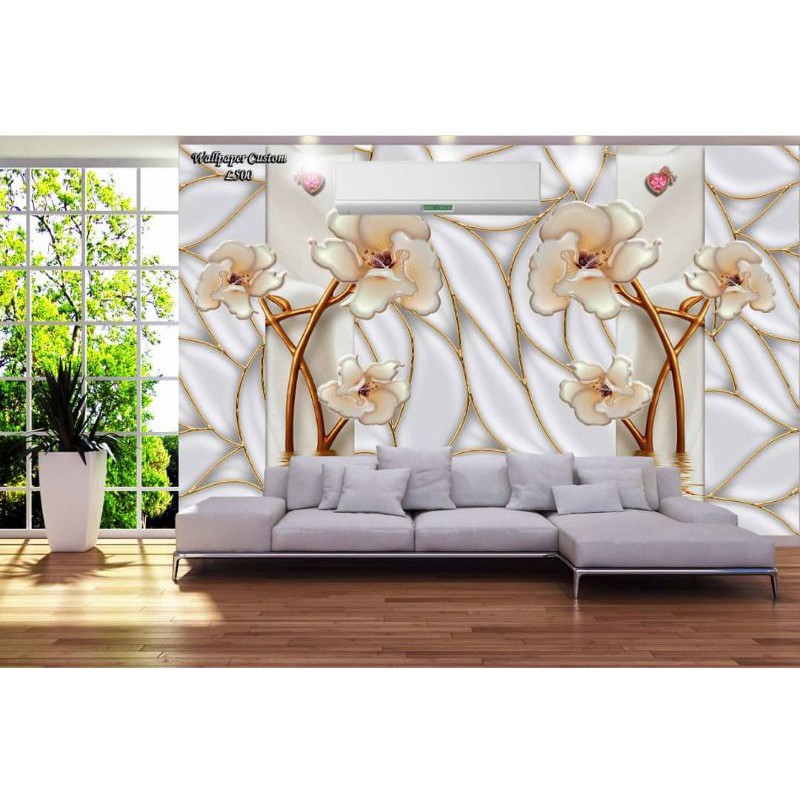 Wallpaper Dinding 3d Ruang Tamu