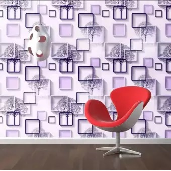 Detail Wallpaper Dinding 3d Warna Ungu Nomer 24