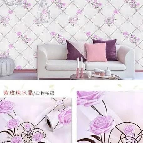 Detail Wallpaper Dinding 3d Warna Ungu Nomer 37