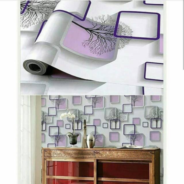 Detail Wallpaper Dinding 3d Warna Ungu Nomer 57