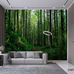 Detail Wallpaper Dinding Bambu 3d Nomer 21