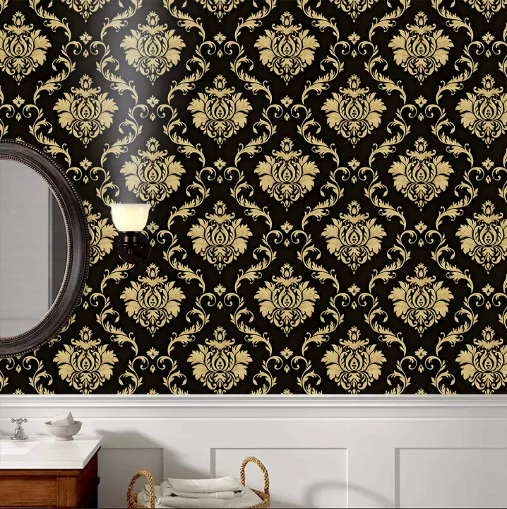 Detail Wallpaper Dinding Batik Gold Nomer 22